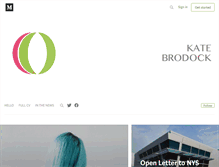 Tablet Screenshot of katebrodock.com